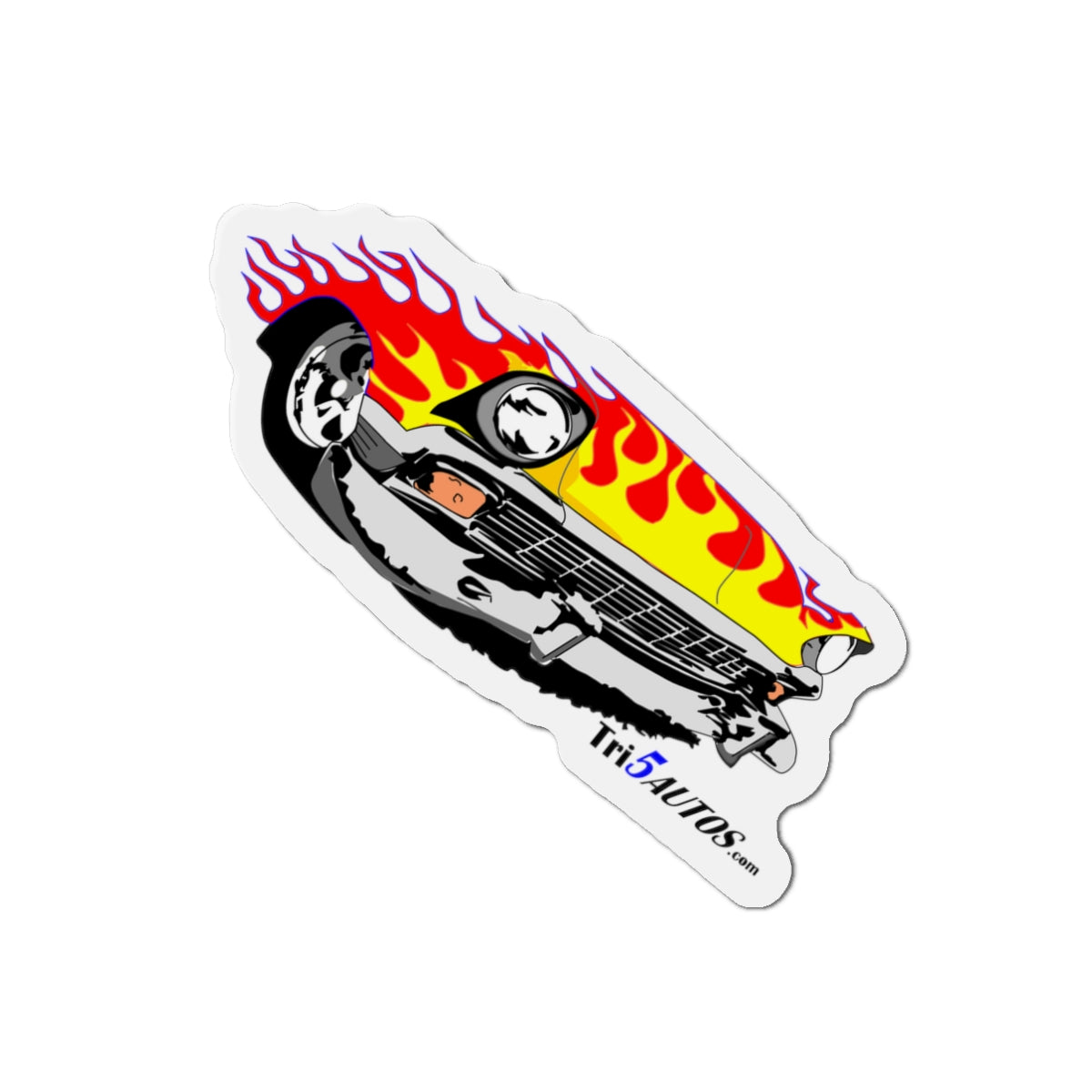 Flamed Tri-Five Die-Cut Magnets