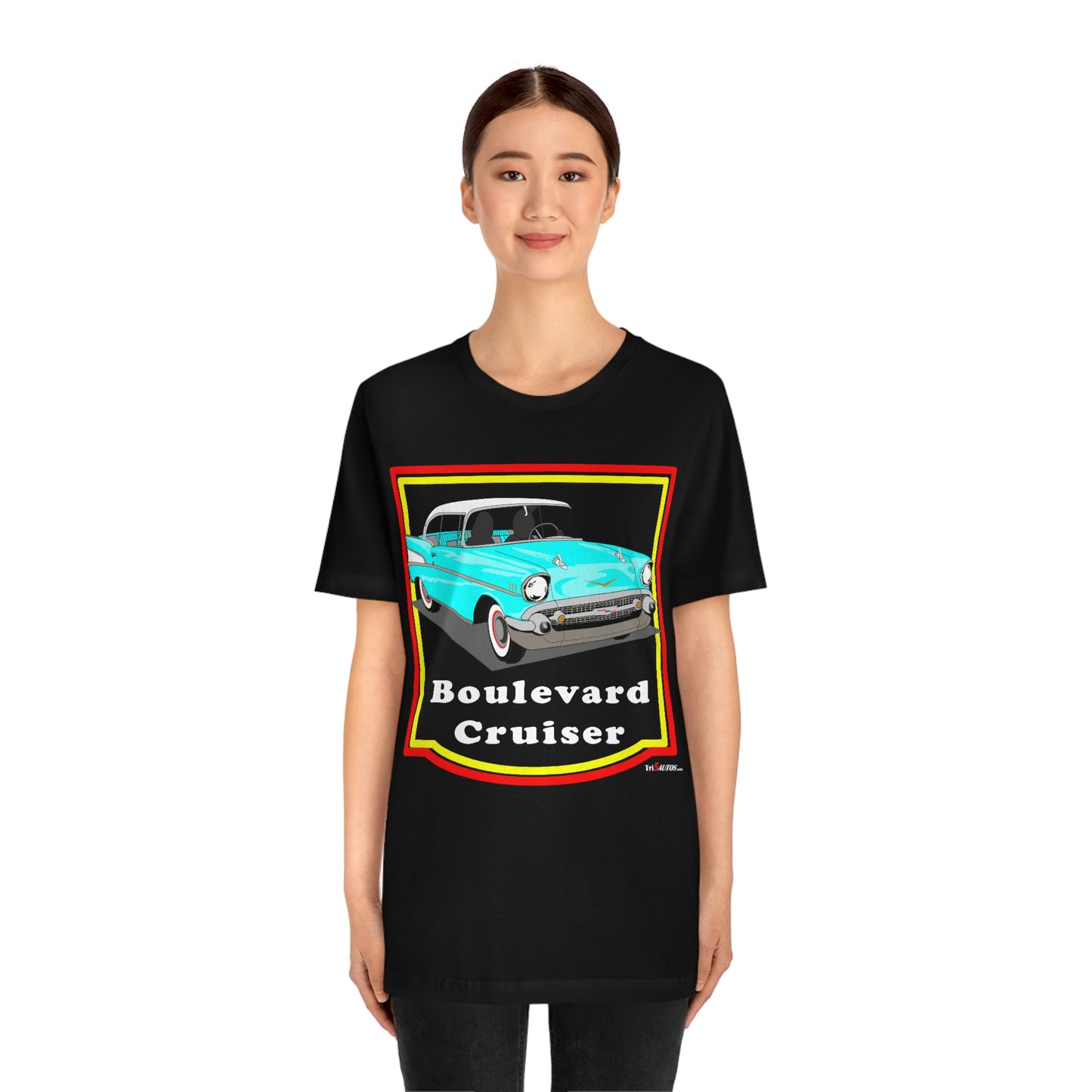 Lt Blue 57 Cruising - Front only - Unisex Jersey Short Sleeve Tee