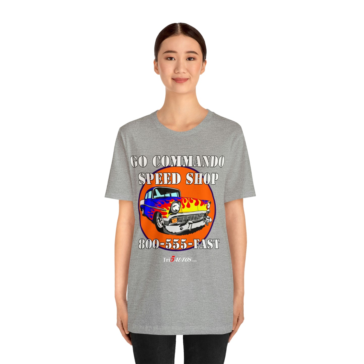 Go Commando Speed Shop Unisex Jersey Short Sleeve Tee