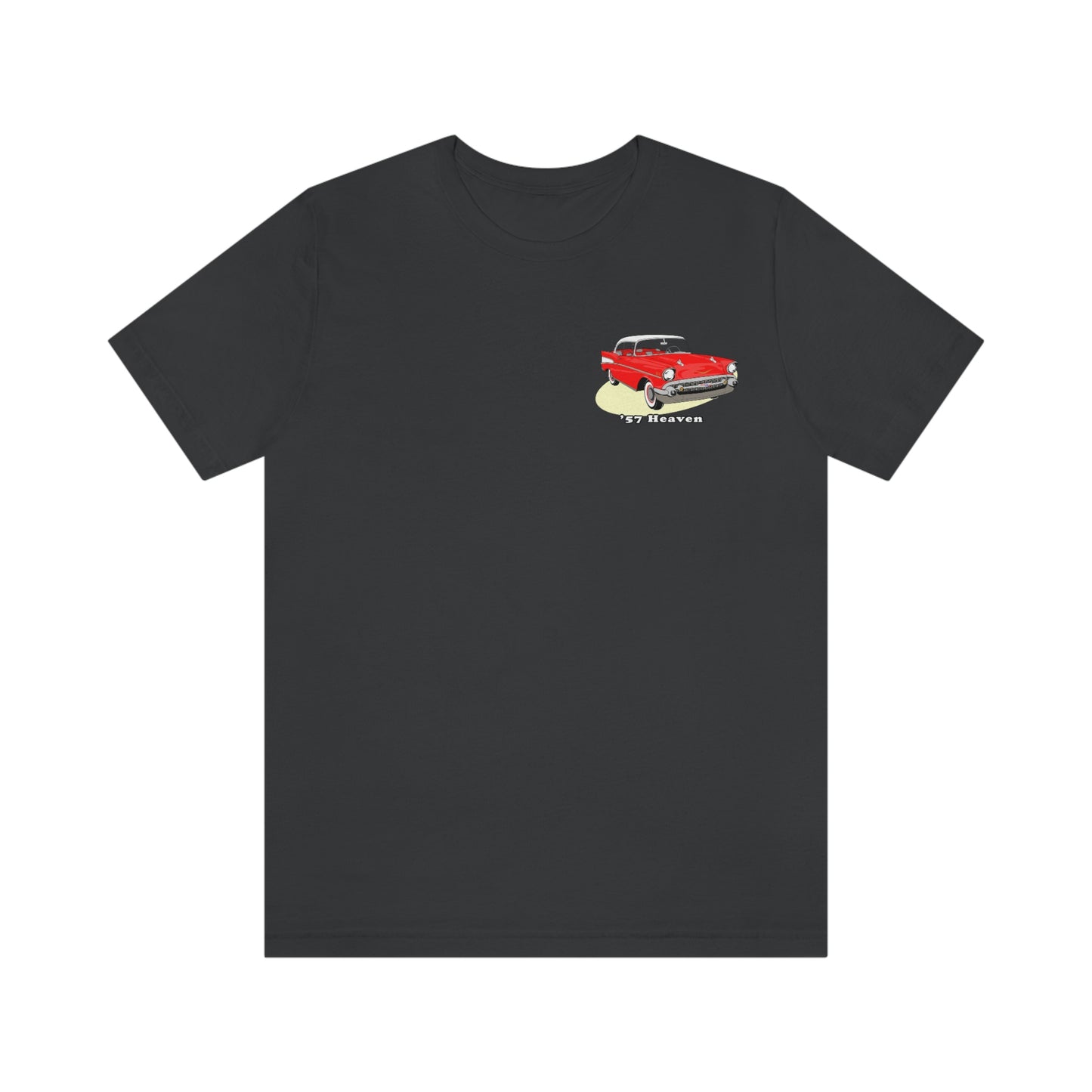 Red 57 Glimpse Heaven - Unisex Jersey Short Sleeve Tee - Front and Back Design