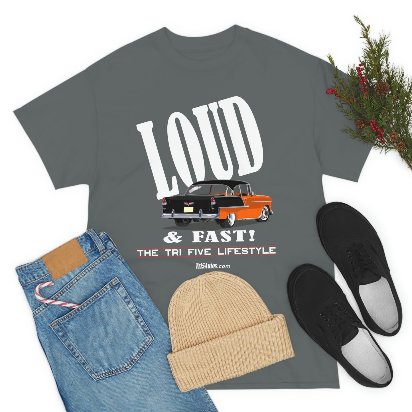 55 LOUD and Fast Unisex Heavy Cotton Tee