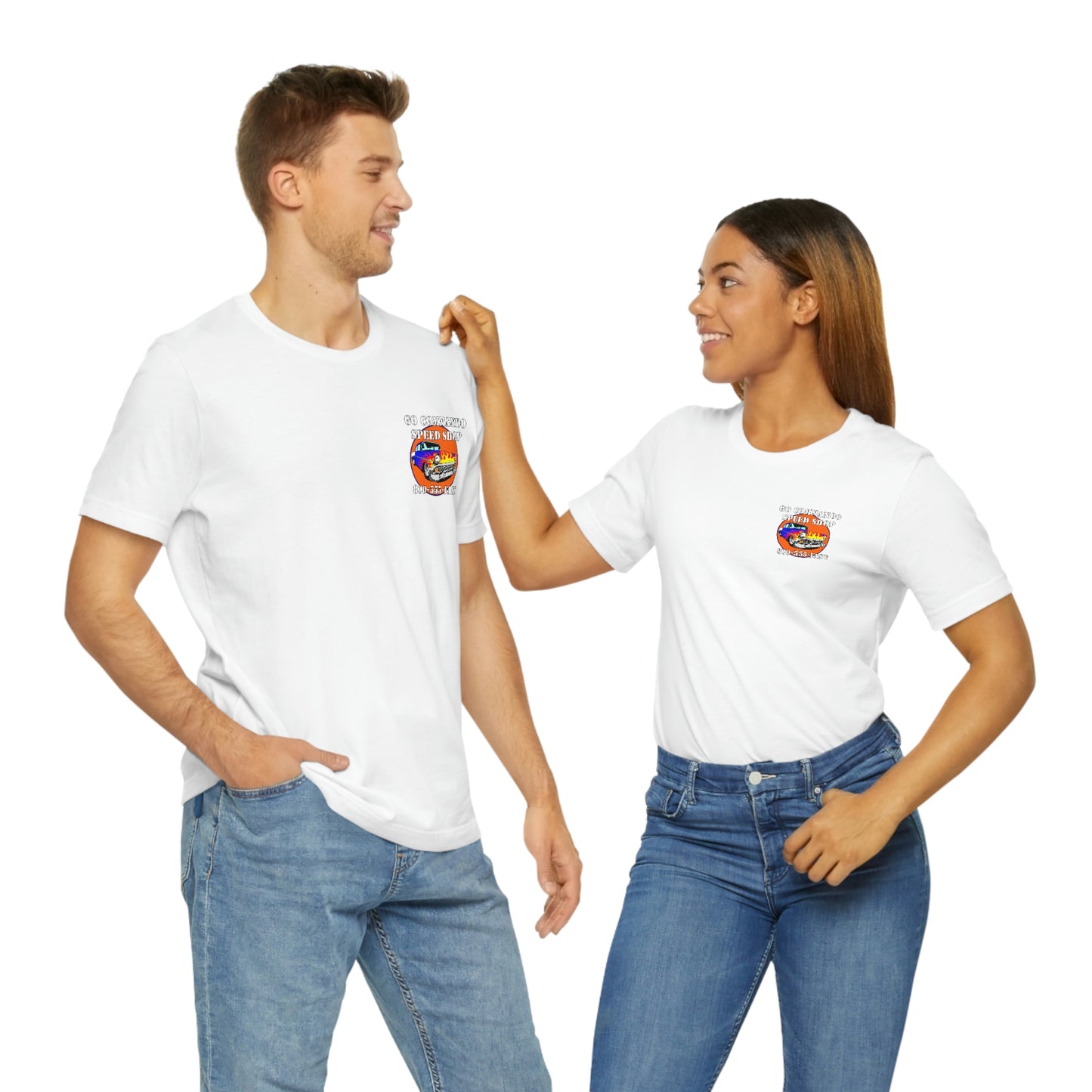 Go Commando Speed Shop - Unisex Jersey Short Sleeve Tee