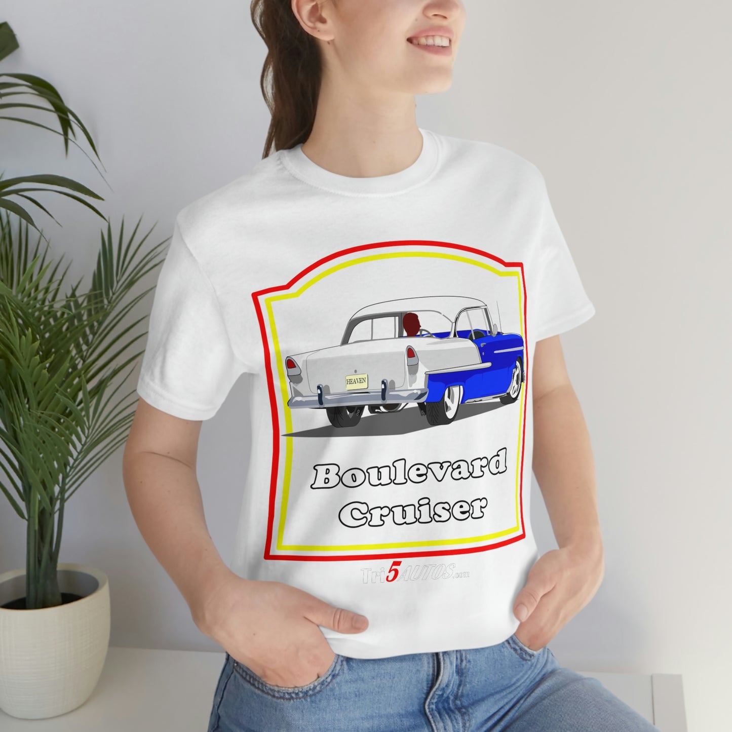 Boulevard Cruiser - Front only - Unisex Jersey Short Sleeve Tee