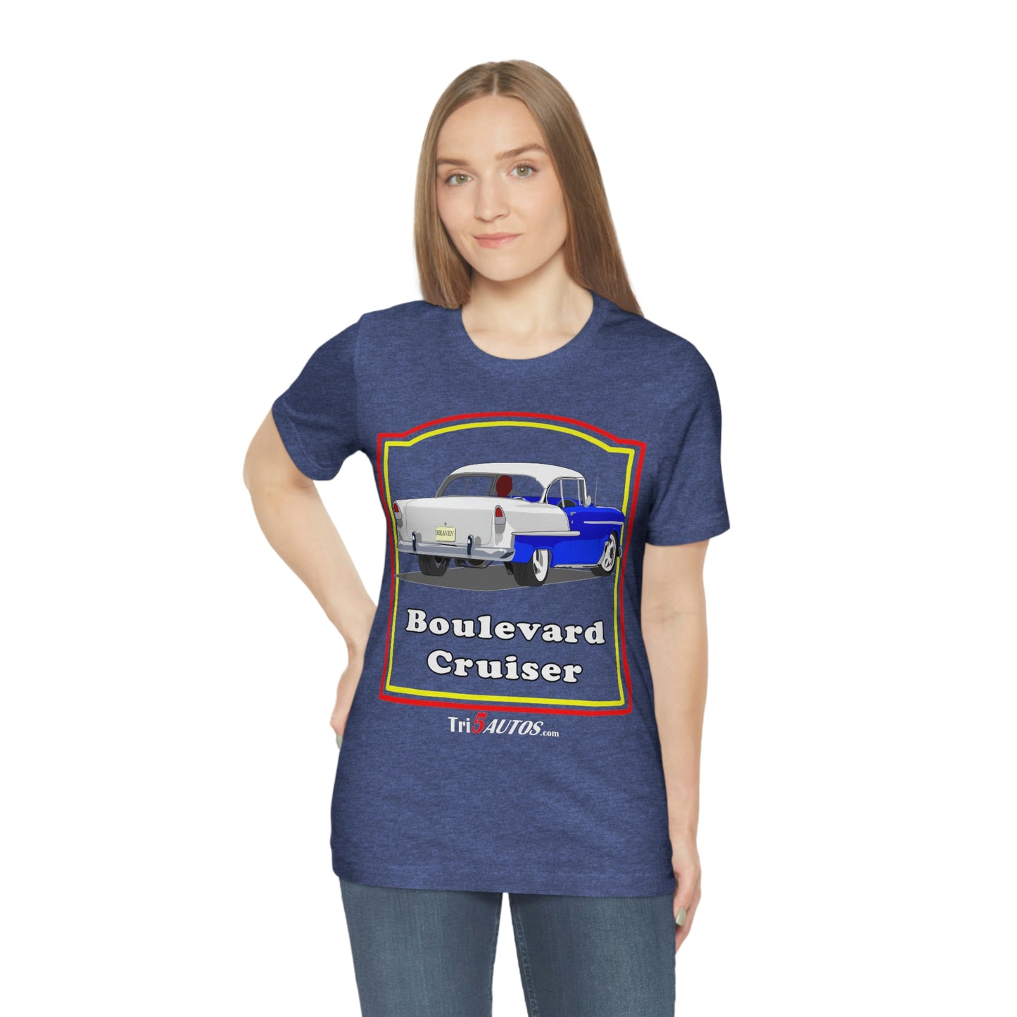 Boulevard Cruiser - Front only - Unisex Jersey Short Sleeve Tee