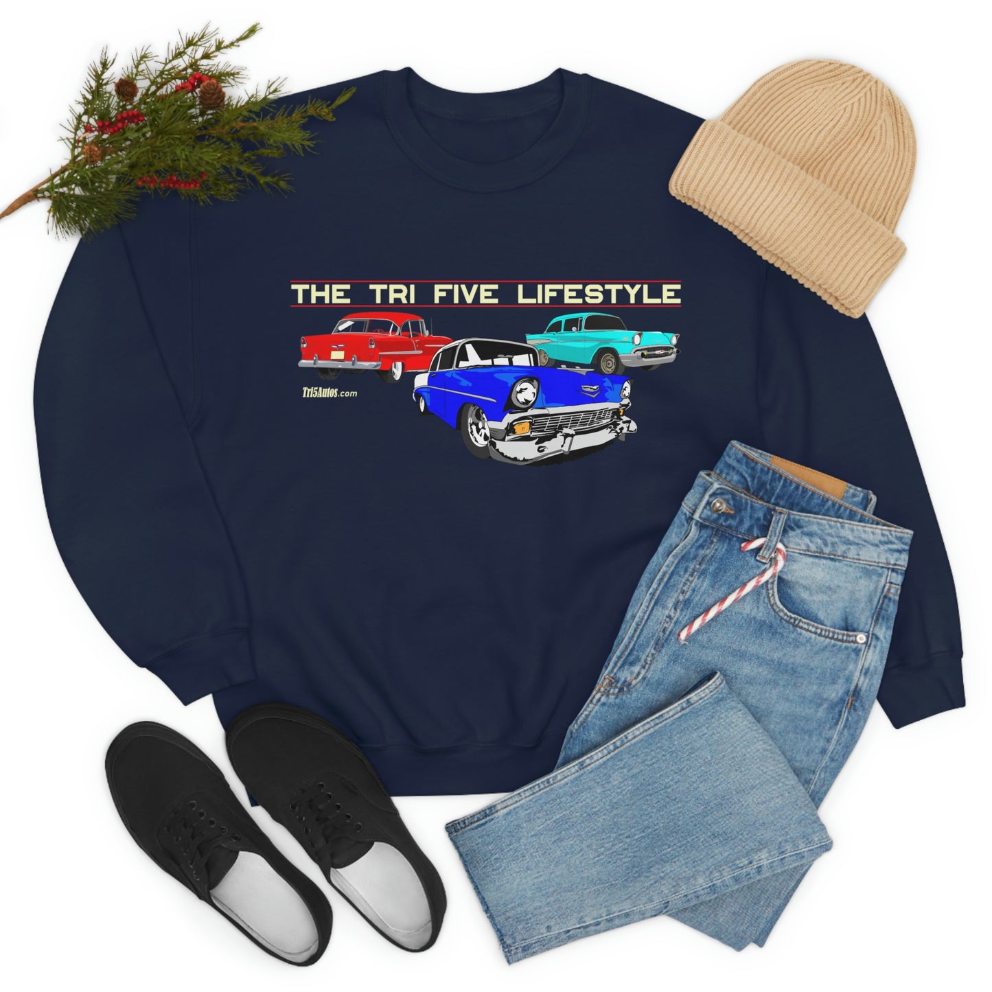 The Tri Five Lifestyle - Unisex Heavy Blend™ Crewneck Sweatshirt