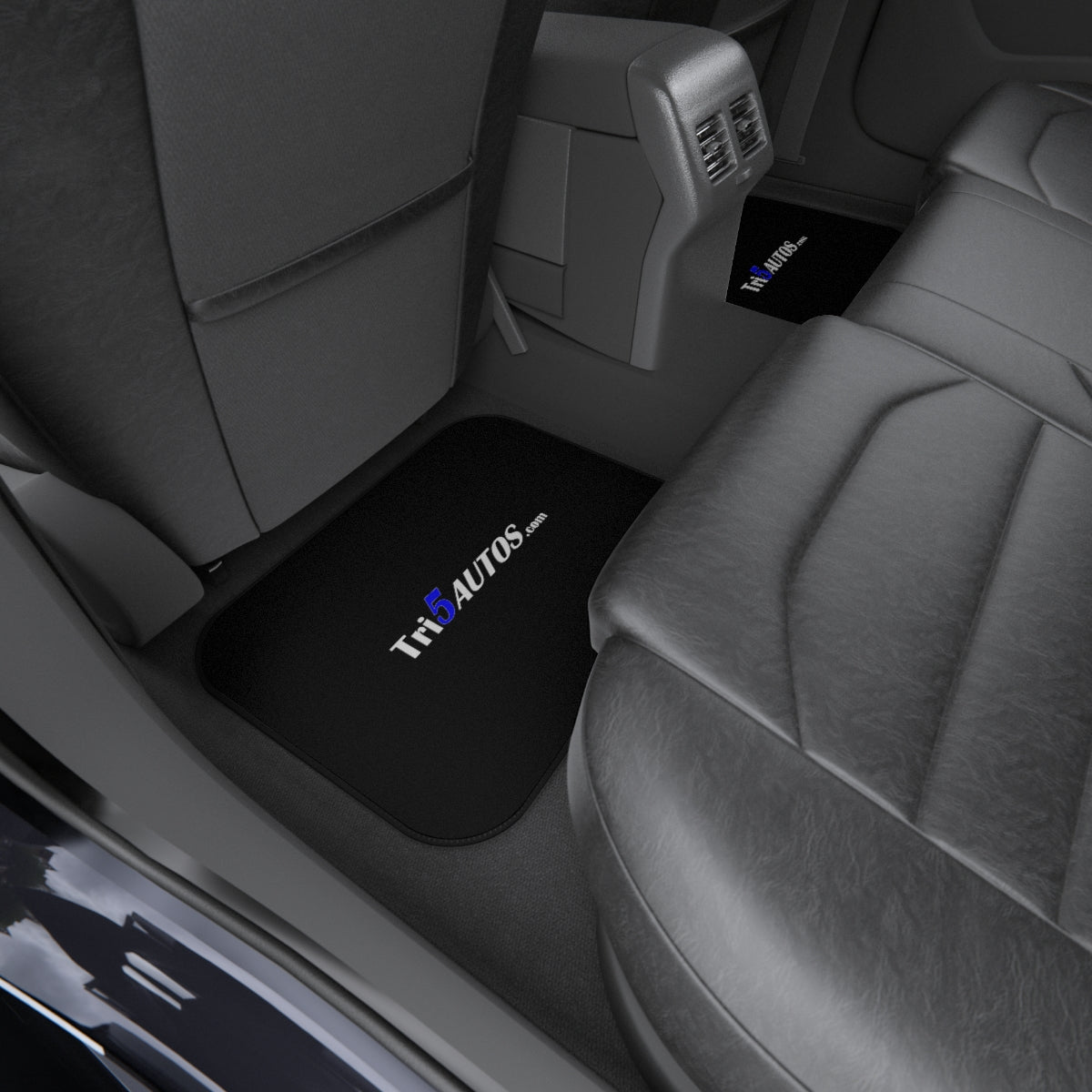 Rear Car Mats (2x Rear) Blue Logo