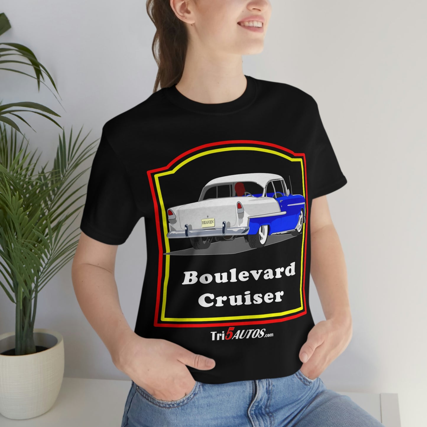 Boulevard Cruiser - Front only - Unisex Jersey Short Sleeve Tee