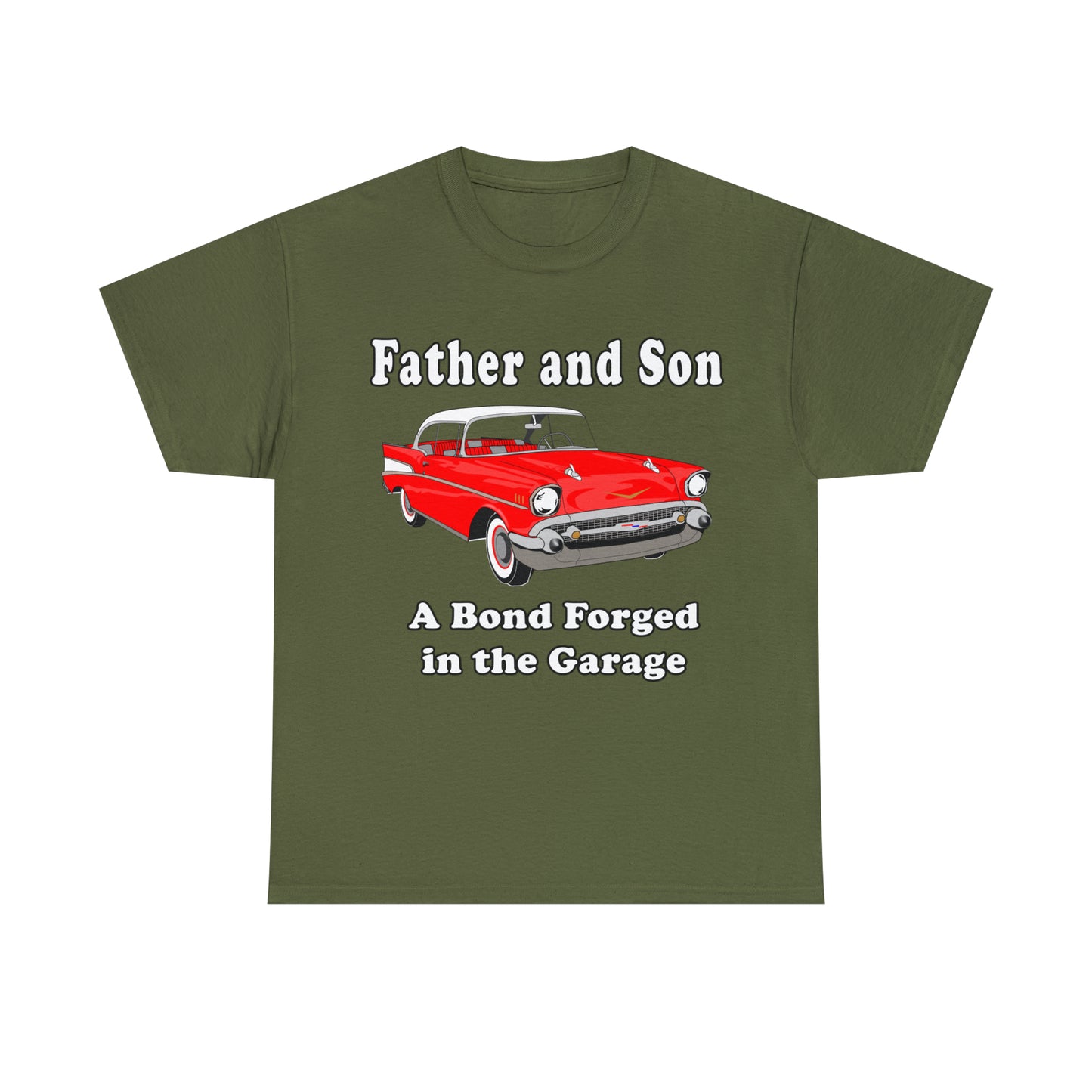 57 Father Son Bonding - Dark Unisex Heavy Cotton Tee