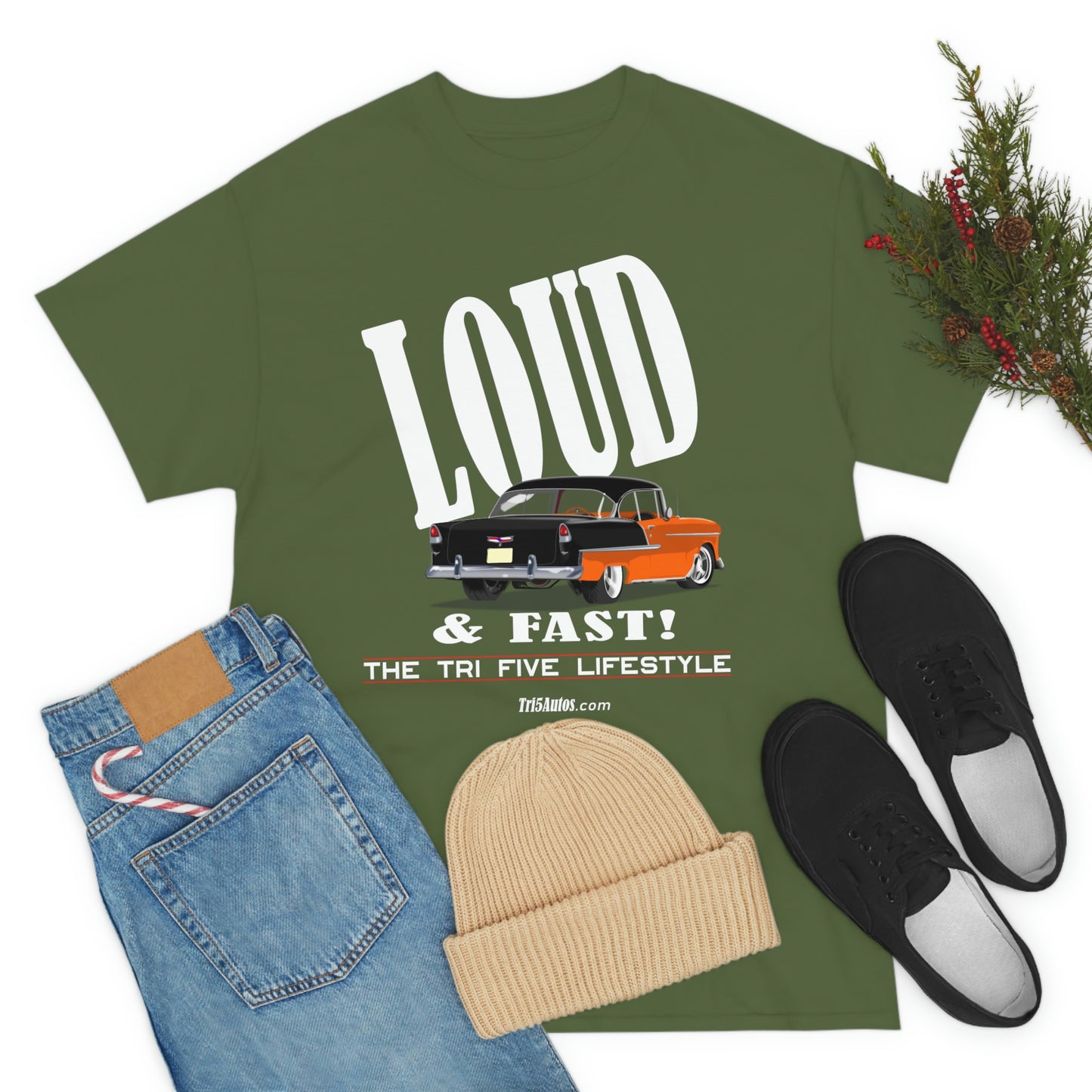 55 LOUD and Fast Unisex Heavy Cotton Tee