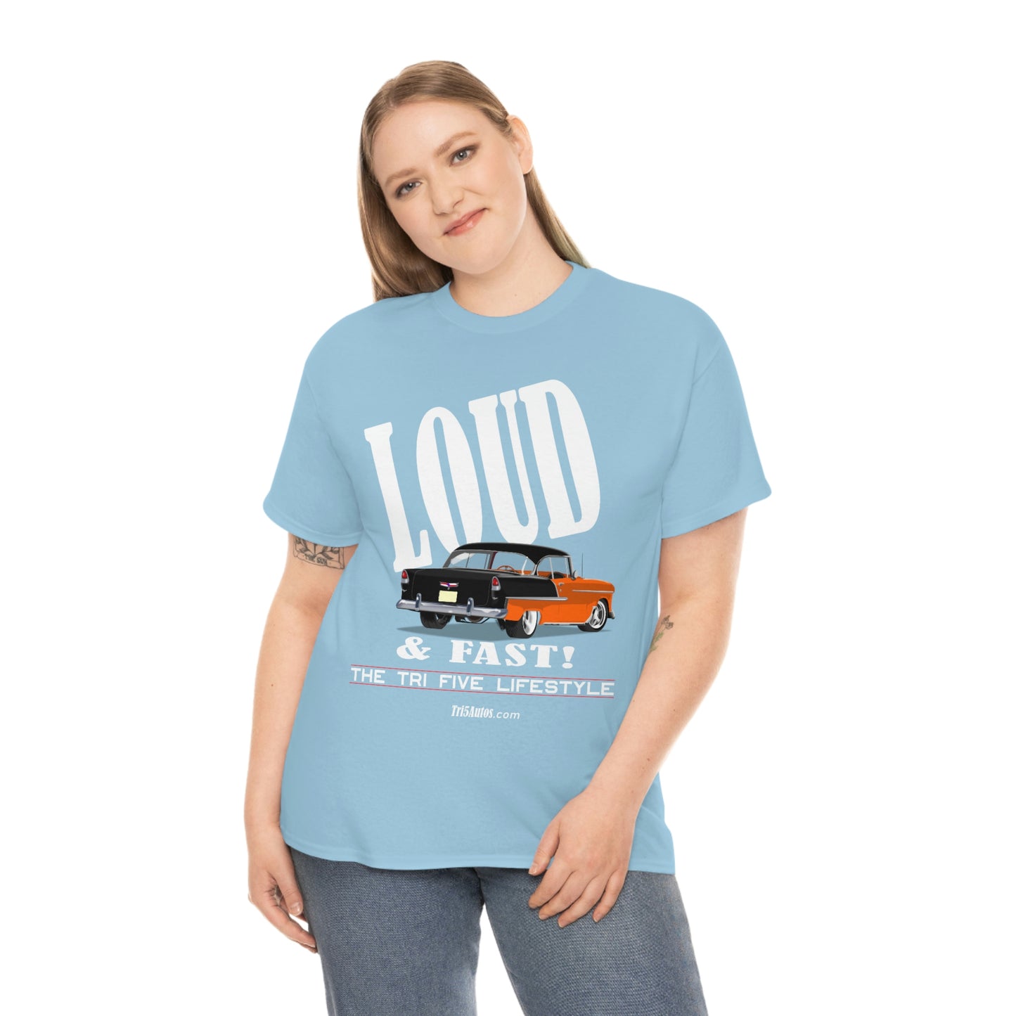 55 LOUD and Fast Unisex Heavy Cotton Tee