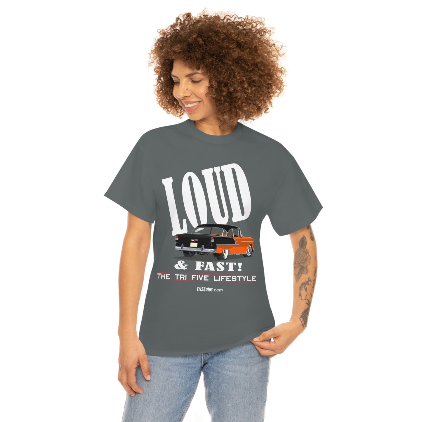 55 LOUD and Fast Unisex Heavy Cotton Tee