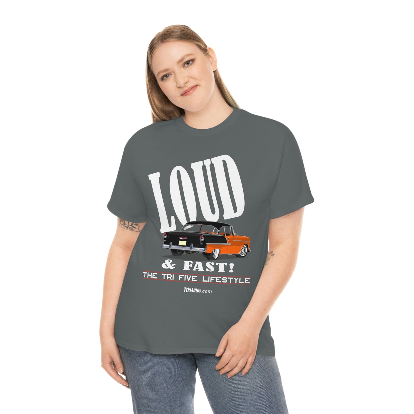 55 LOUD and Fast Unisex Heavy Cotton Tee