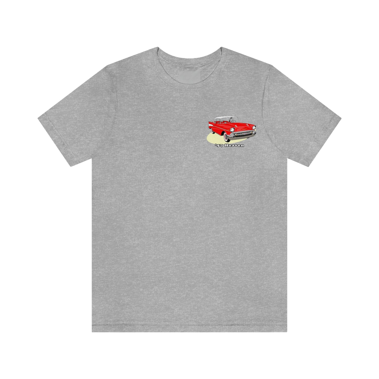 Red 57 Glimpse Heaven - Unisex Jersey Short Sleeve Tee - Front and Back Design