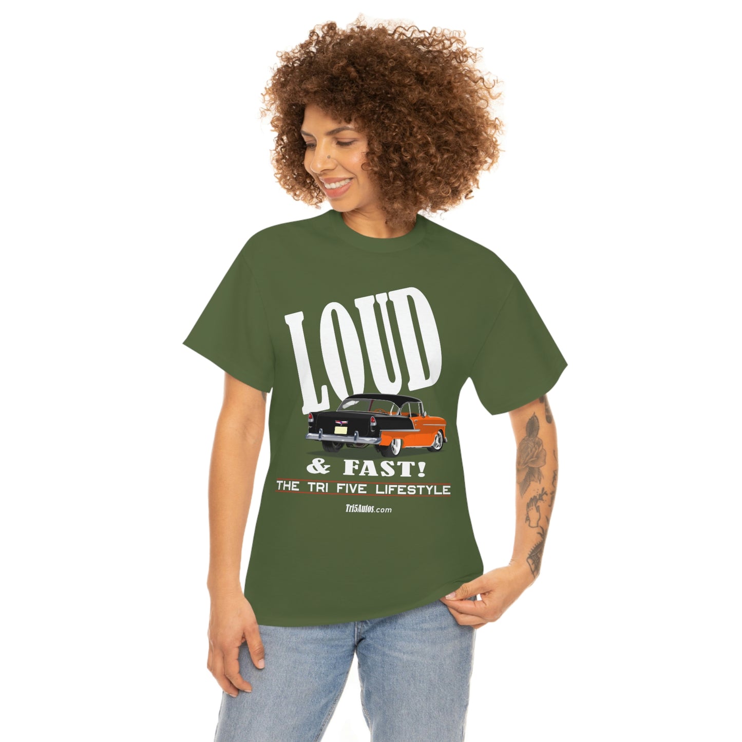 55 LOUD and Fast Unisex Heavy Cotton Tee