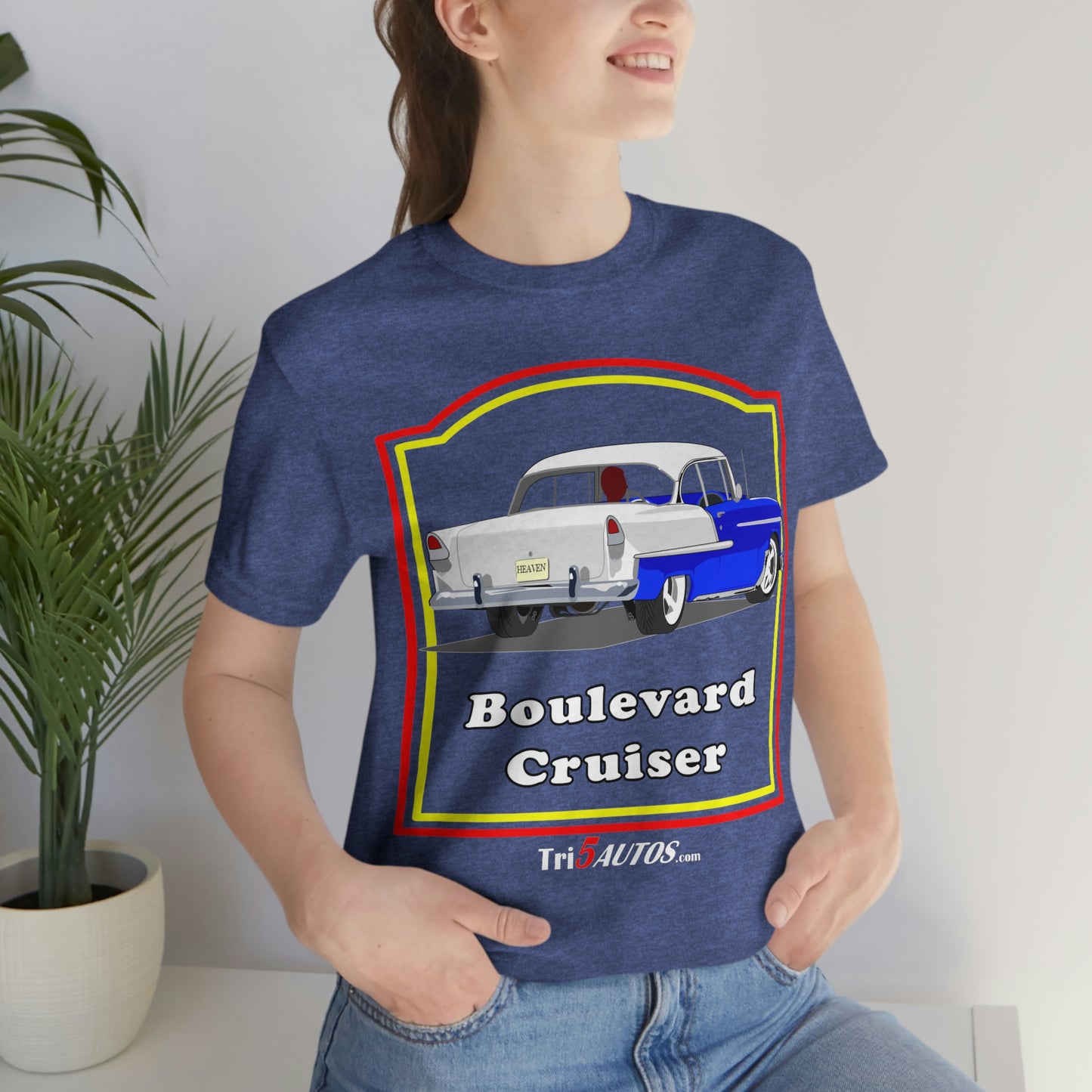 Boulevard Cruiser - Front only - Unisex Jersey Short Sleeve Tee