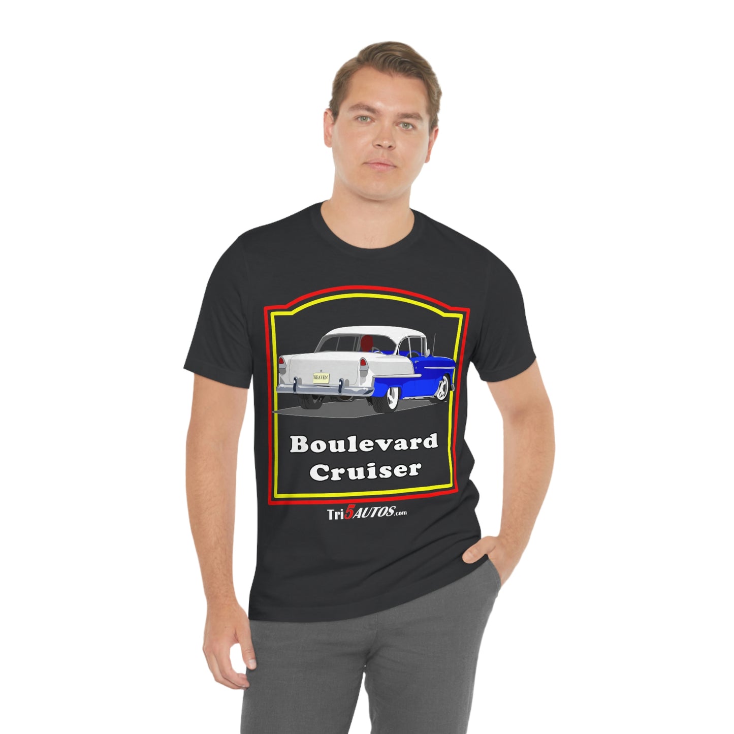 Boulevard Cruiser - Front only - Unisex Jersey Short Sleeve Tee