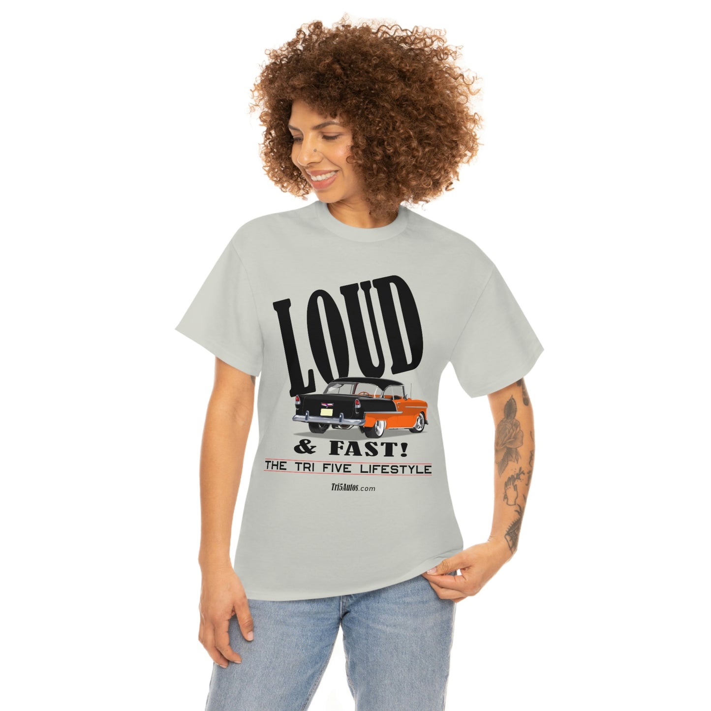 55 LOUD and Fast Unisex Heavy Cotton Tee