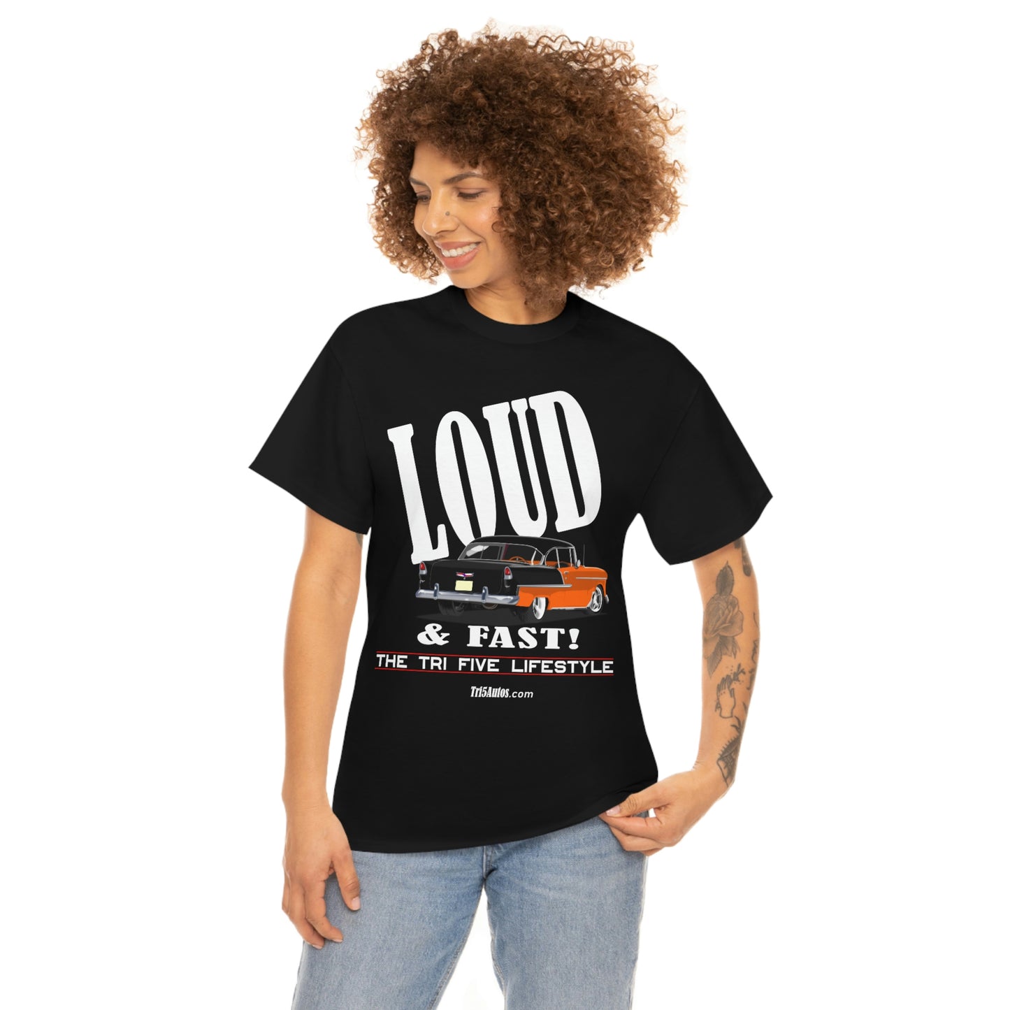 55 LOUD and Fast Unisex Heavy Cotton Tee