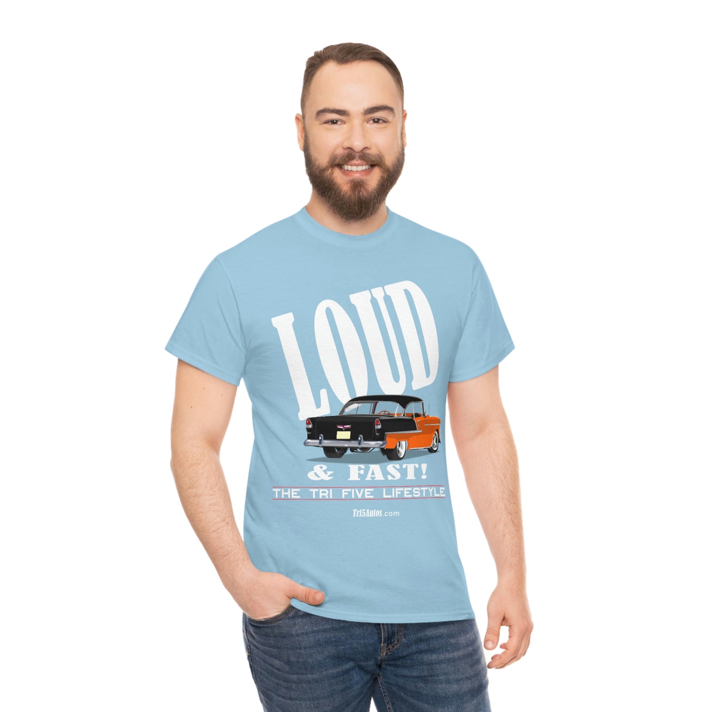 55 LOUD and Fast Unisex Heavy Cotton Tee