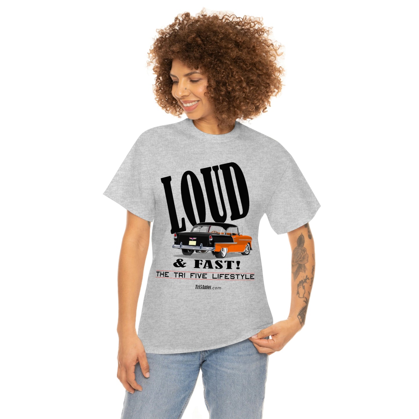 55 LOUD and Fast Unisex Heavy Cotton Tee