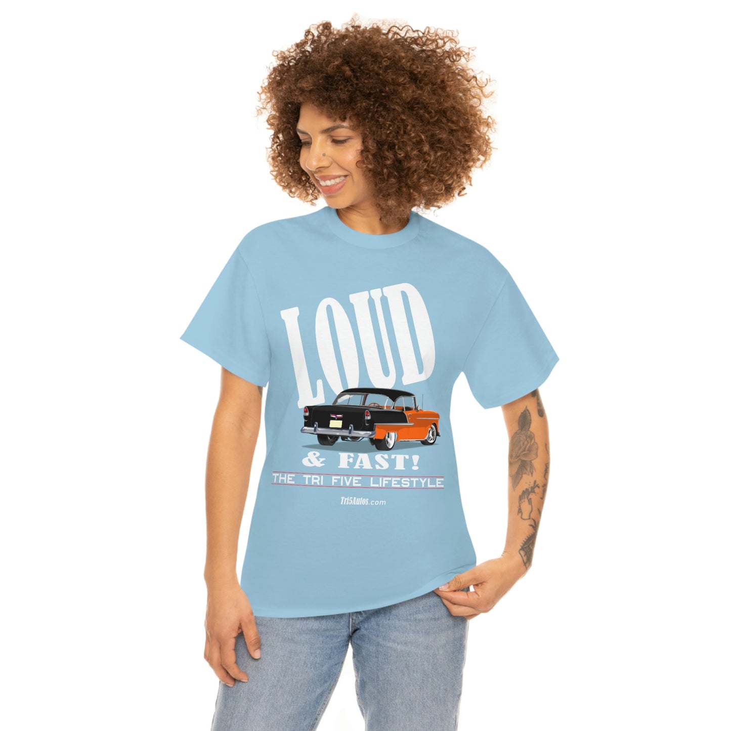 55 LOUD and Fast Unisex Heavy Cotton Tee