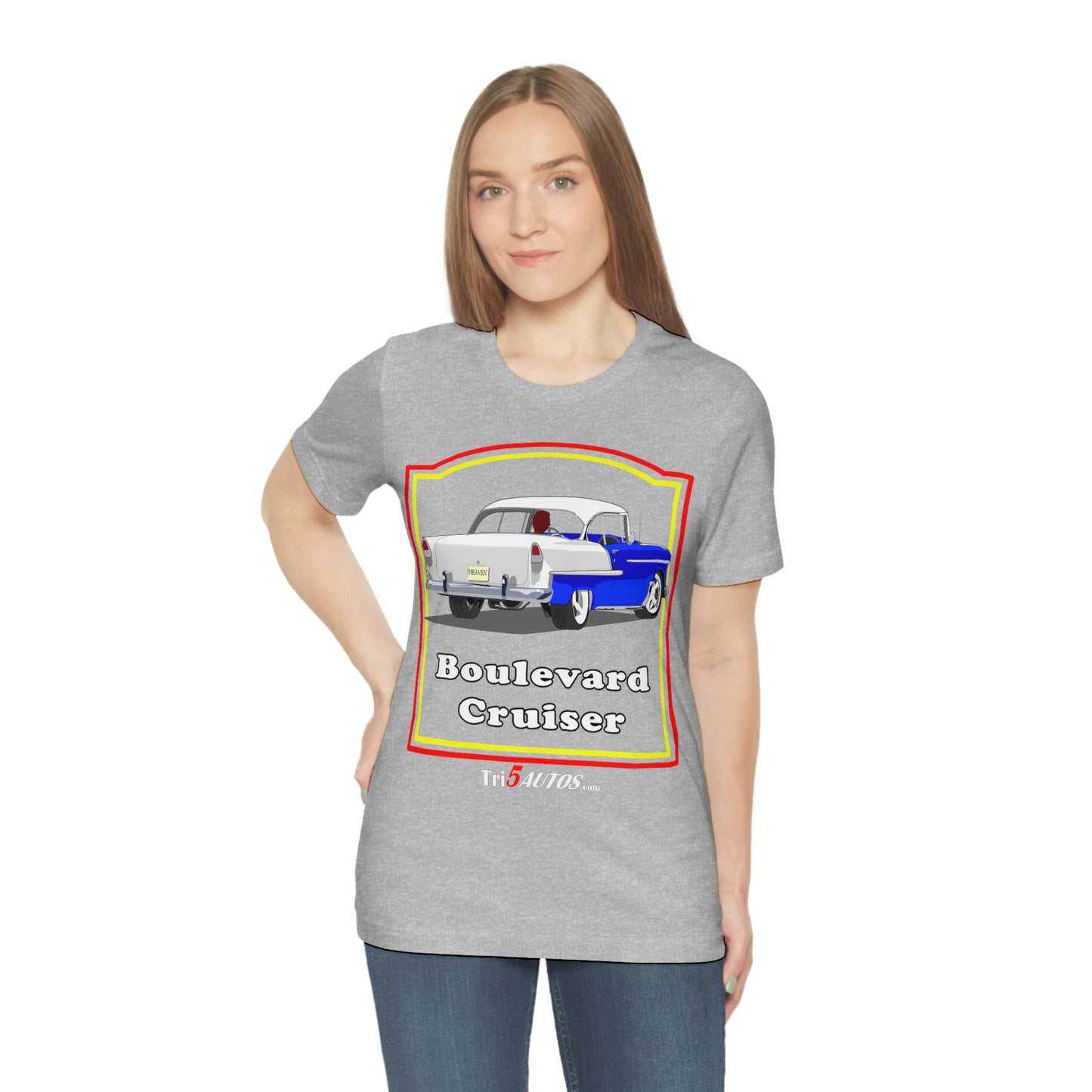 Boulevard Cruiser - Front only - Unisex Jersey Short Sleeve Tee
