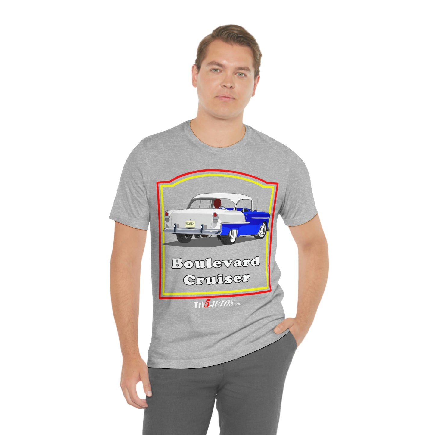 Boulevard Cruiser - Front only - Unisex Jersey Short Sleeve Tee
