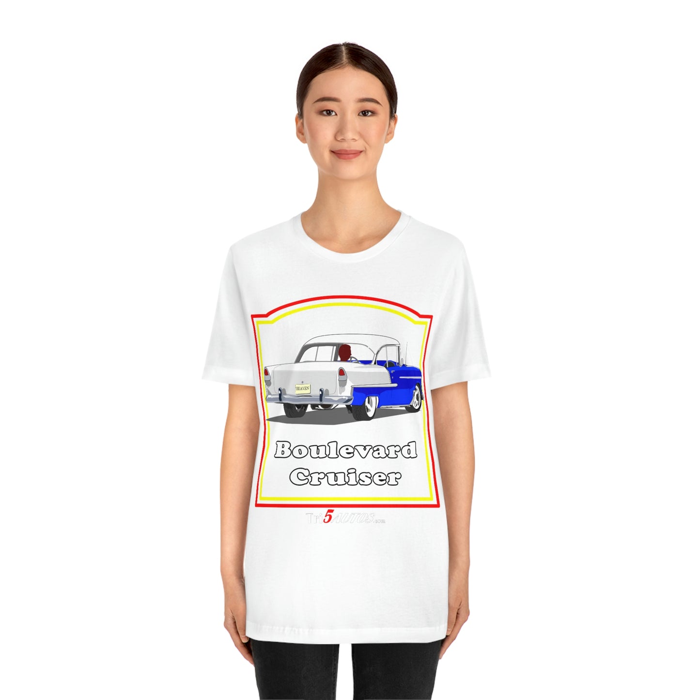Boulevard Cruiser - Front only - Unisex Jersey Short Sleeve Tee