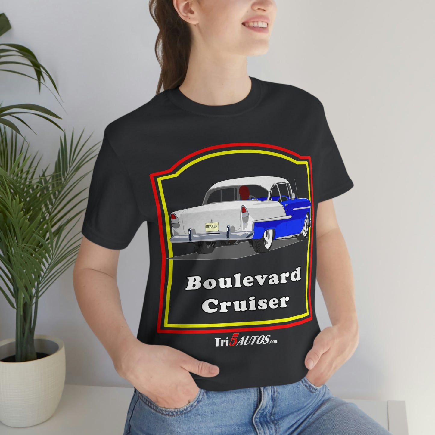 Boulevard Cruiser - Front only - Unisex Jersey Short Sleeve Tee