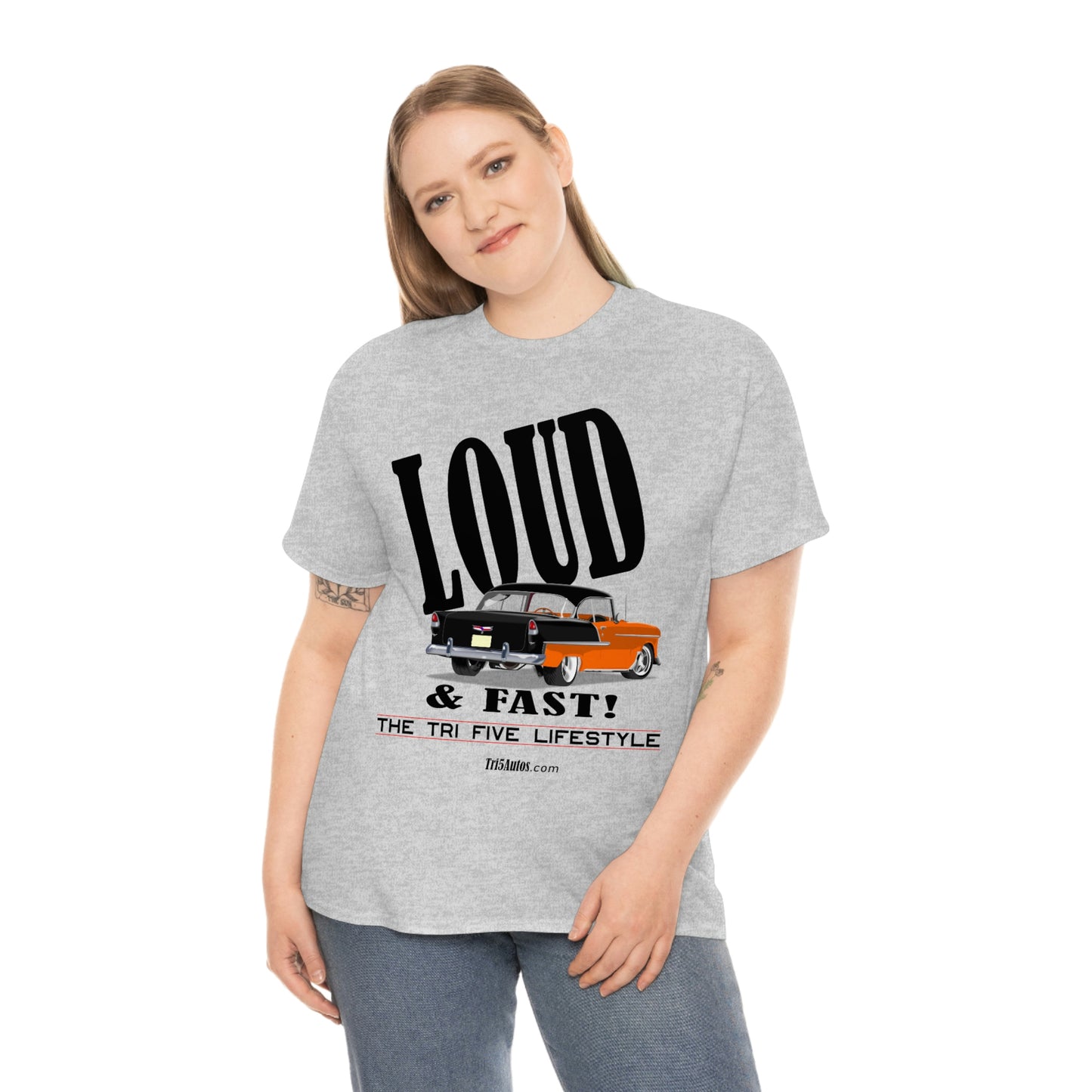 55 LOUD and Fast Unisex Heavy Cotton Tee