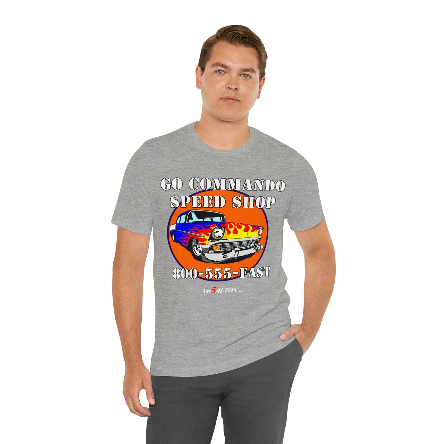 Go Commando Speed Shop Unisex Jersey Short Sleeve Tee