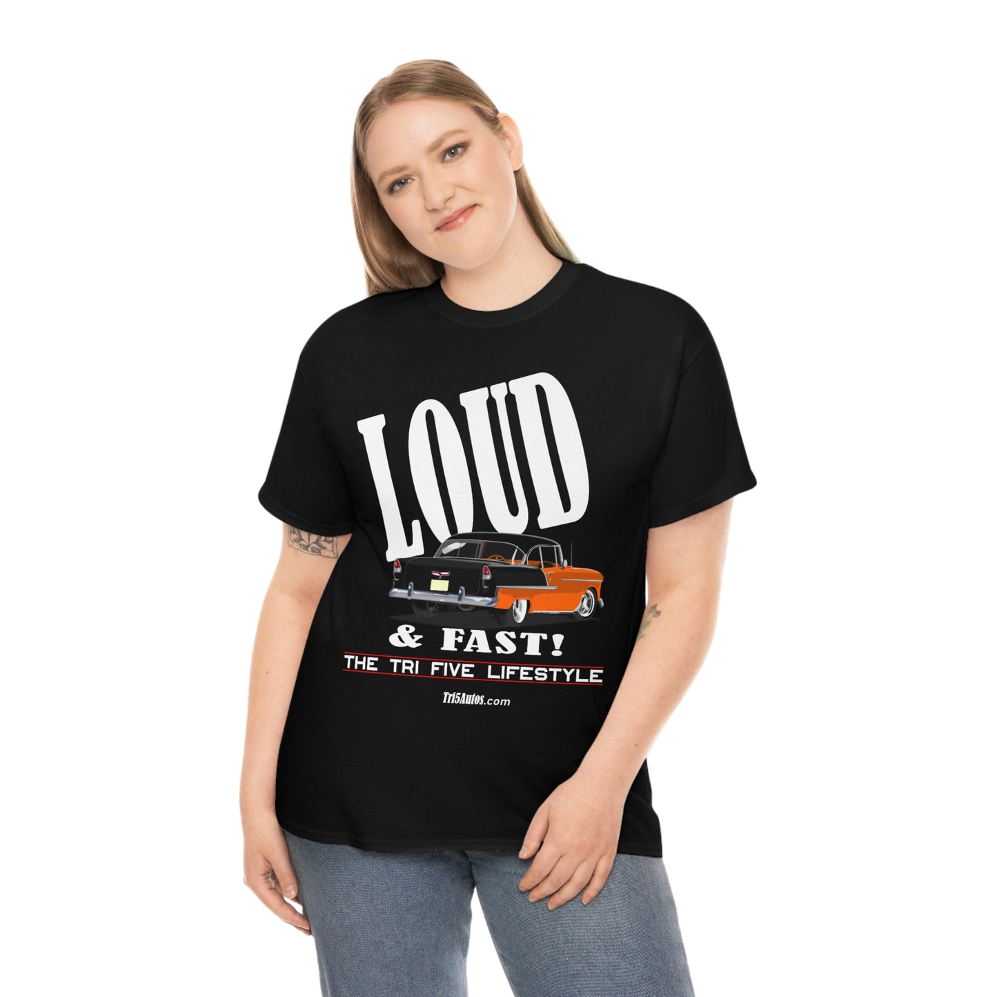 55 LOUD and Fast Unisex Heavy Cotton Tee
