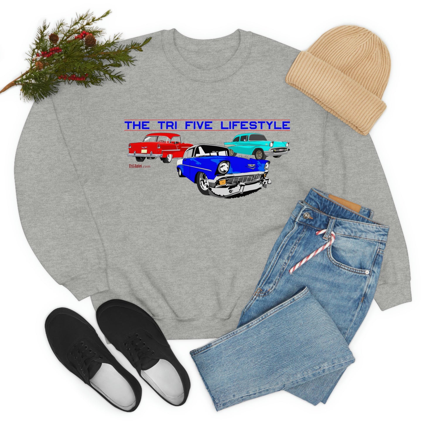 The Tri Five Lifestyle - Unisex Heavy Blend™ Crewneck Sweatshirt
