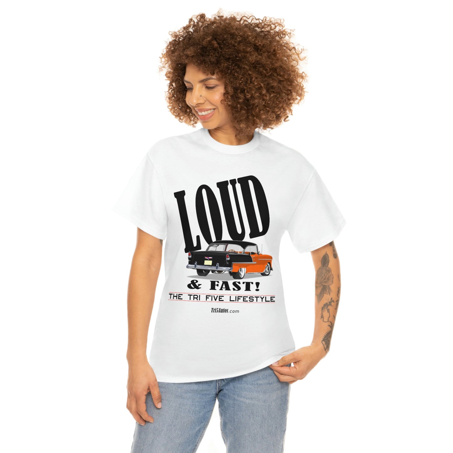 55 LOUD and Fast Unisex Heavy Cotton Tee