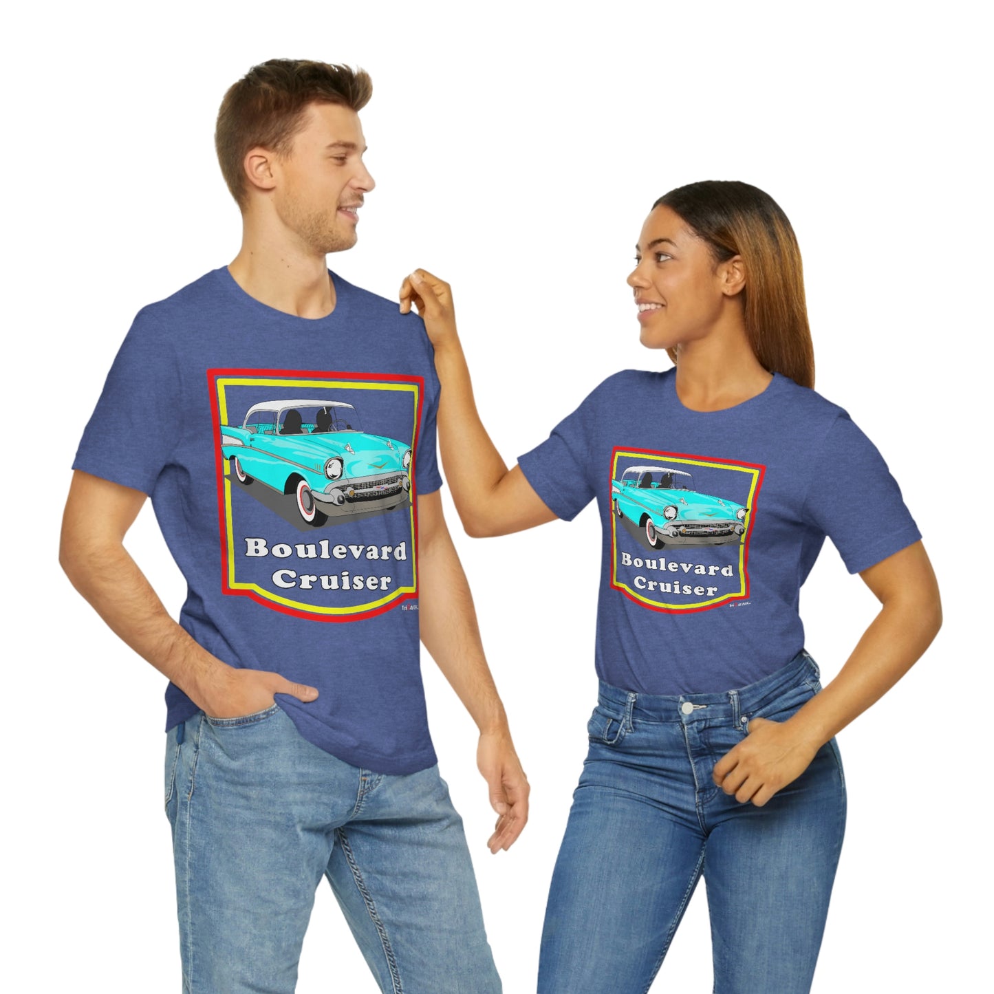 Lt Blue 57 Cruising - Front only - Unisex Jersey Short Sleeve Tee