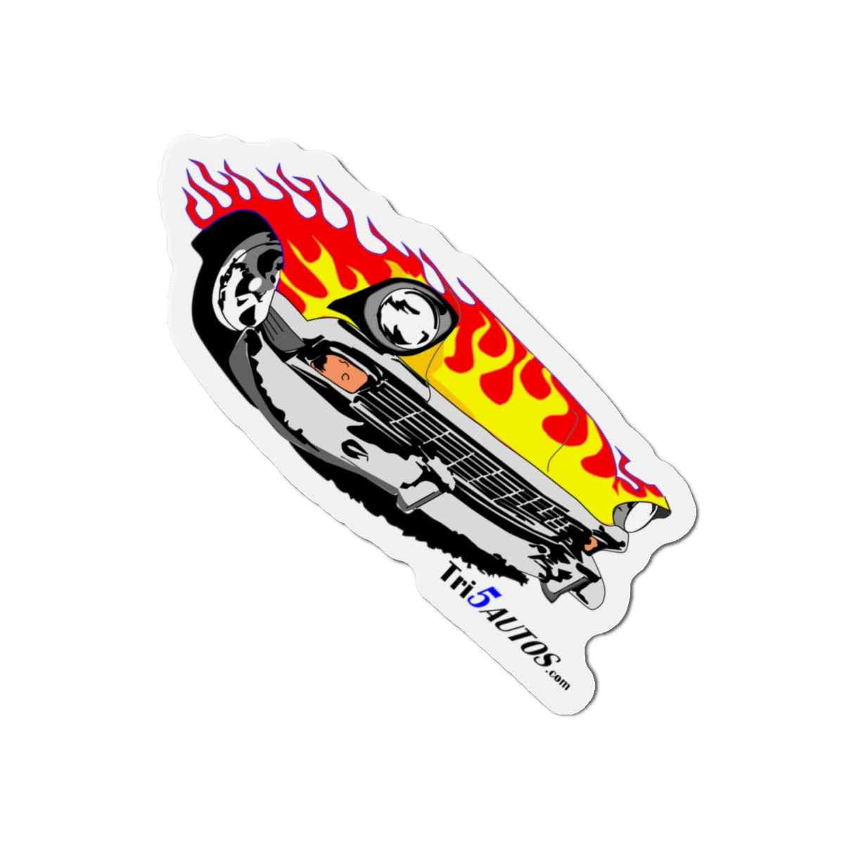 Flamed Tri-Five Die-Cut Magnets