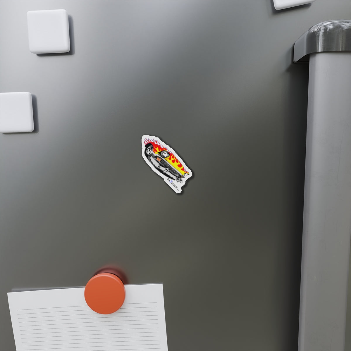 Flamed Tri-Five Die-Cut Magnets