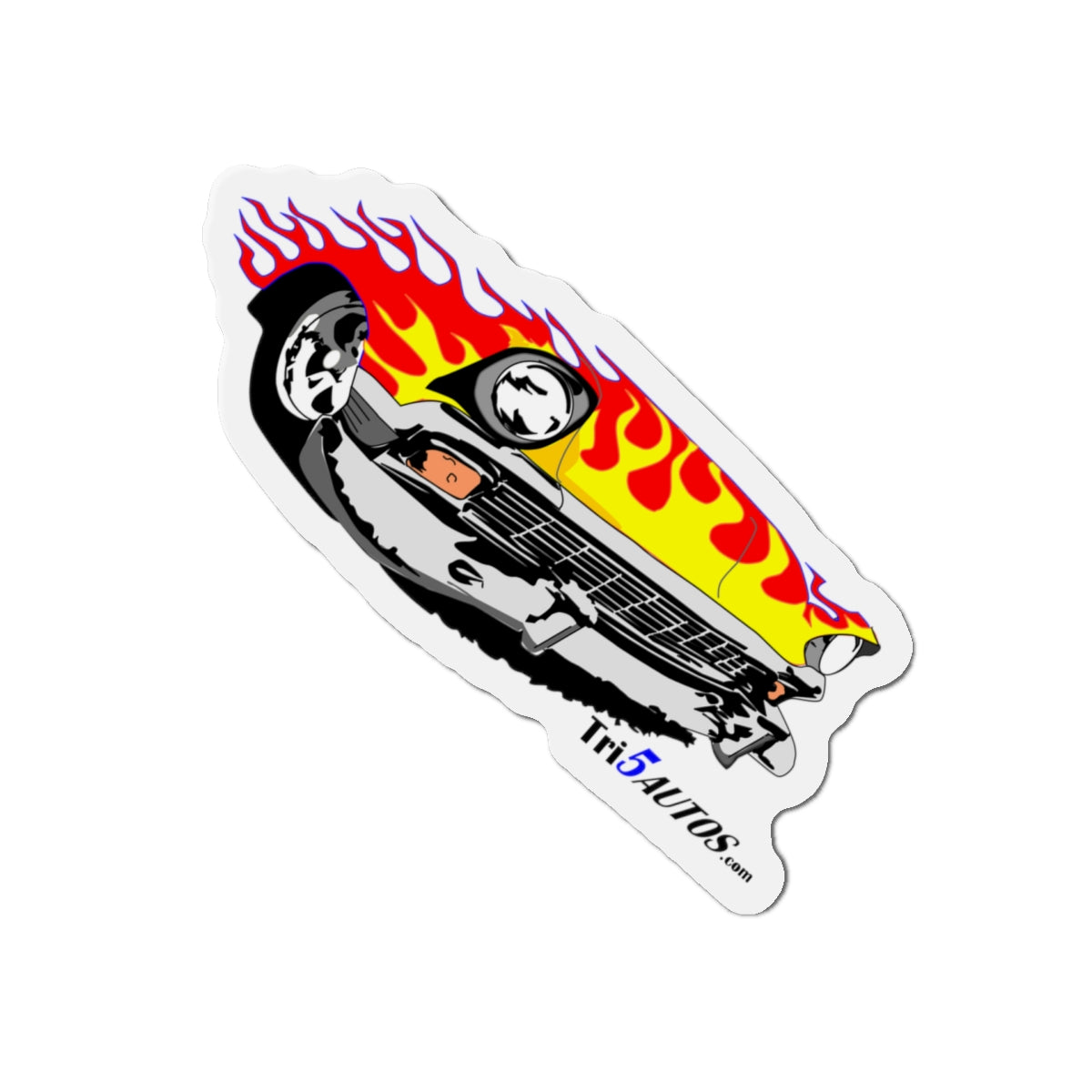 Flamed Tri-Five Die-Cut Magnets