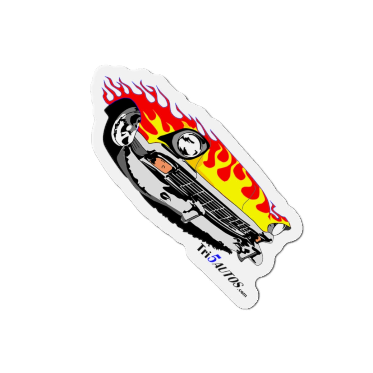 Flamed Tri-Five Die-Cut Magnets