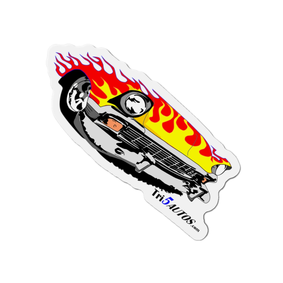 Flamed Tri-Five Die-Cut Magnets