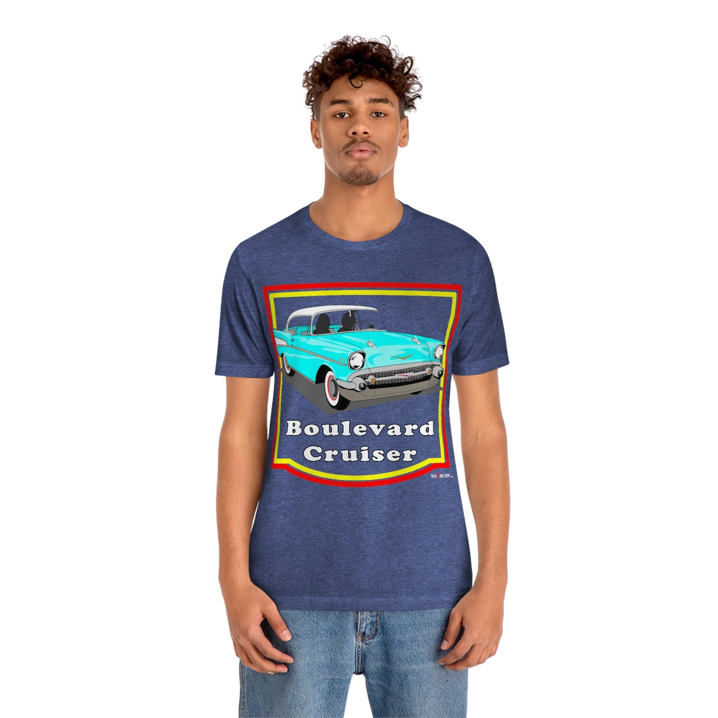 Lt Blue 57 Cruising - Front only - Unisex Jersey Short Sleeve Tee