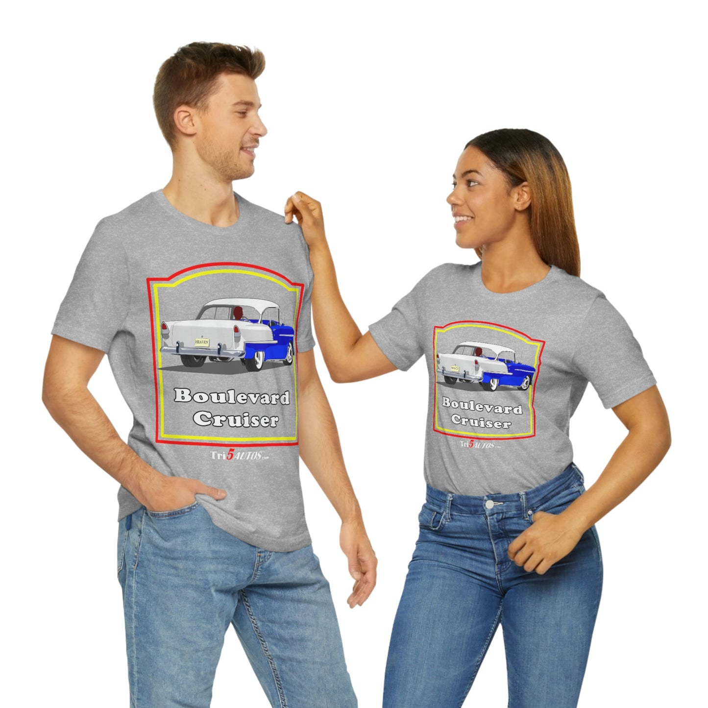 Boulevard Cruiser - Front only - Unisex Jersey Short Sleeve Tee