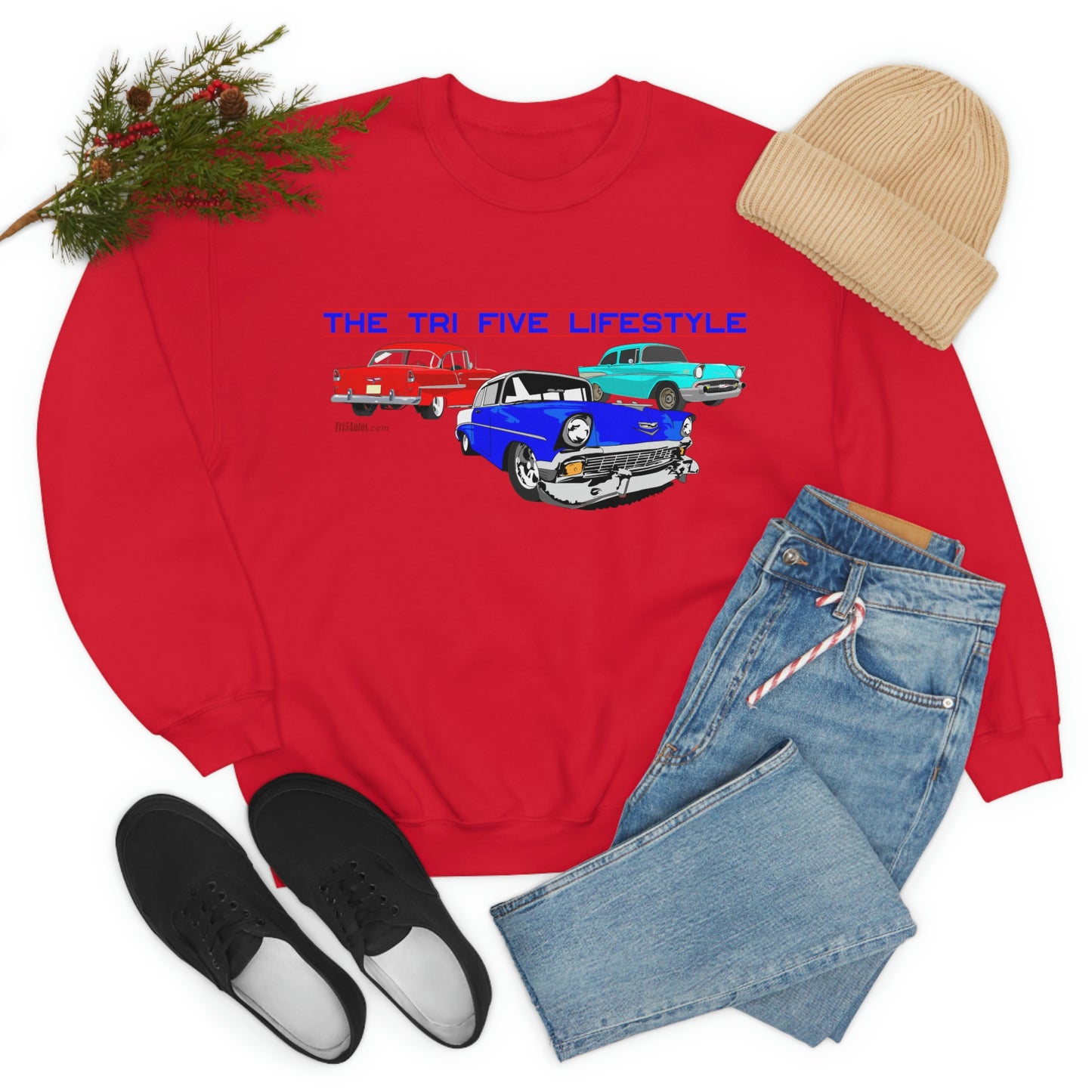 The Tri Five Lifestyle - Unisex Heavy Blend™ Crewneck Sweatshirt