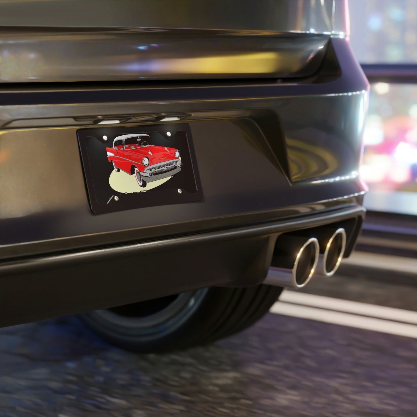 Red 57 Heaven Vanity Plate