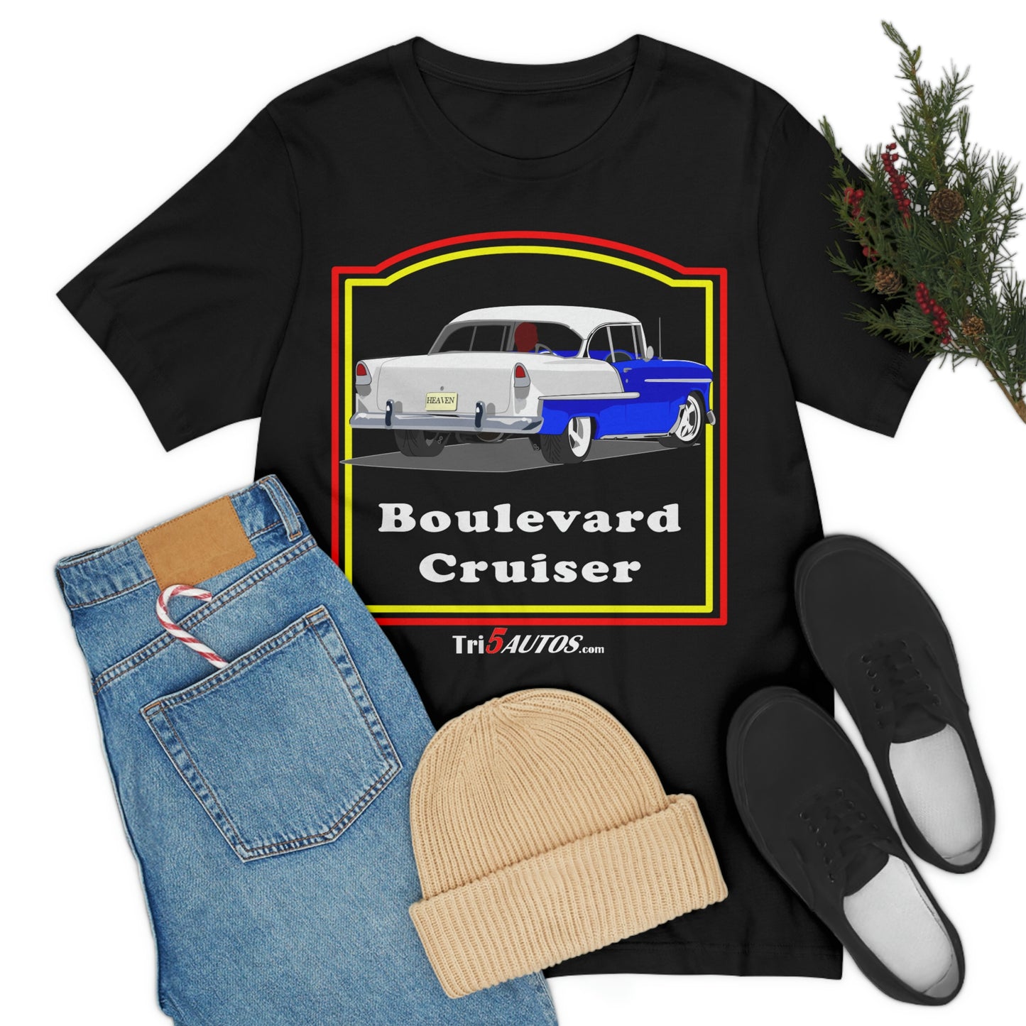 Boulevard Cruiser - Front only - Unisex Jersey Short Sleeve Tee