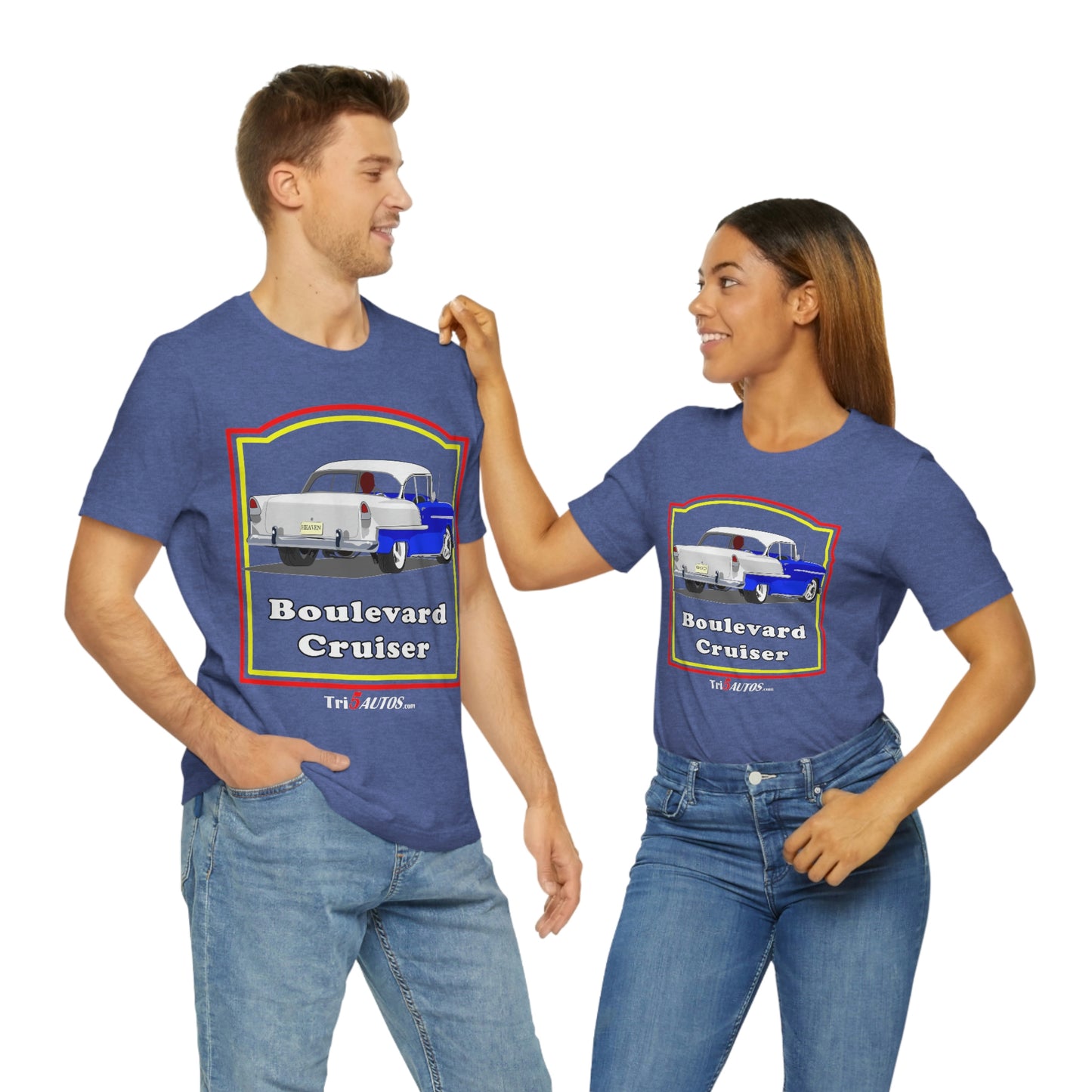 Boulevard Cruiser - Front only - Unisex Jersey Short Sleeve Tee