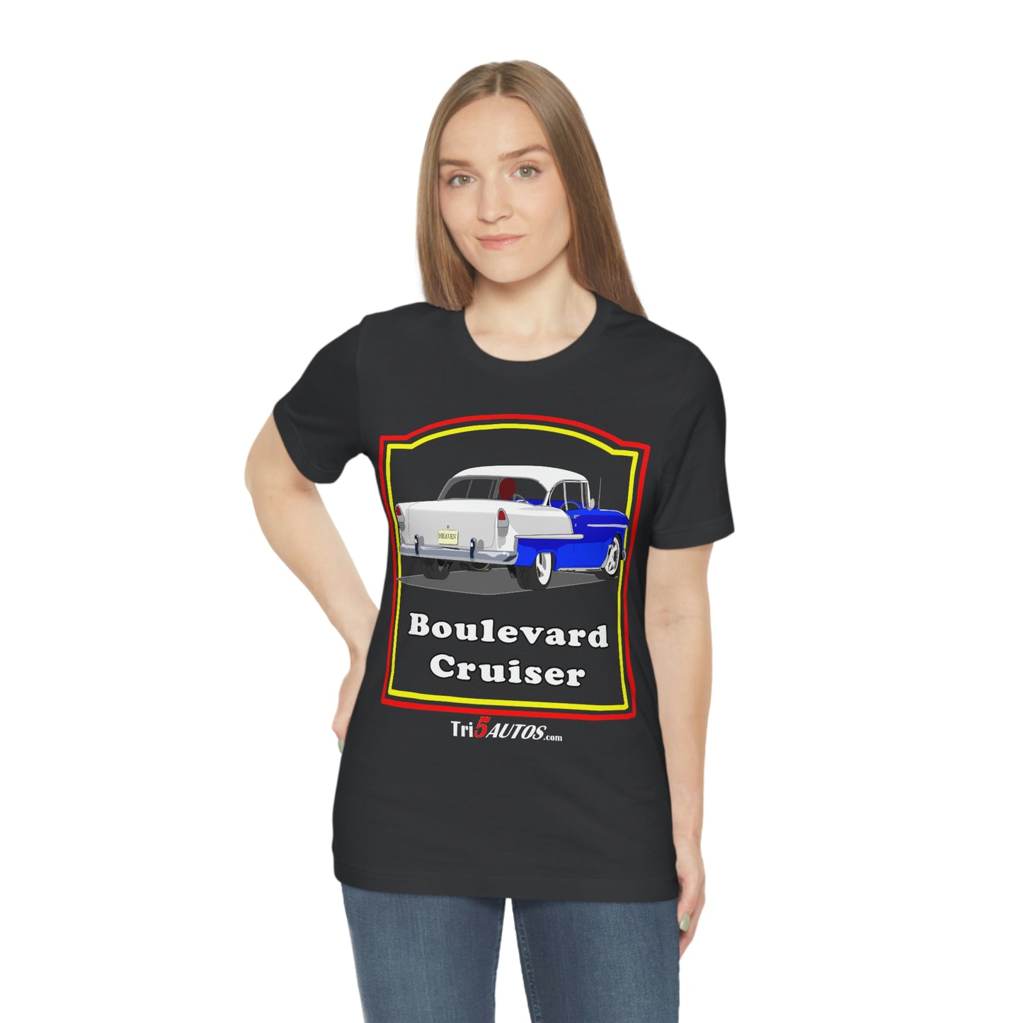 Boulevard Cruiser - Front only - Unisex Jersey Short Sleeve Tee
