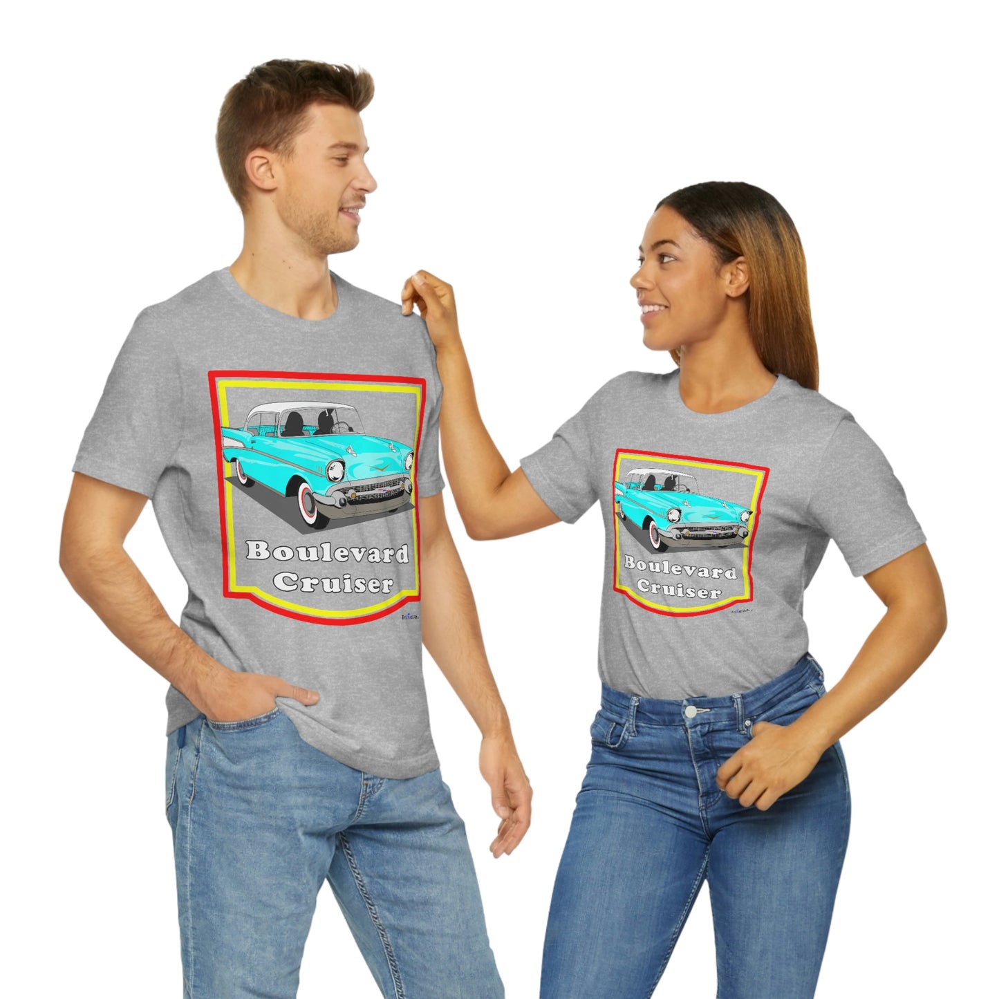Lt Blue 57 Cruising - Front only - Unisex Jersey Short Sleeve Tee