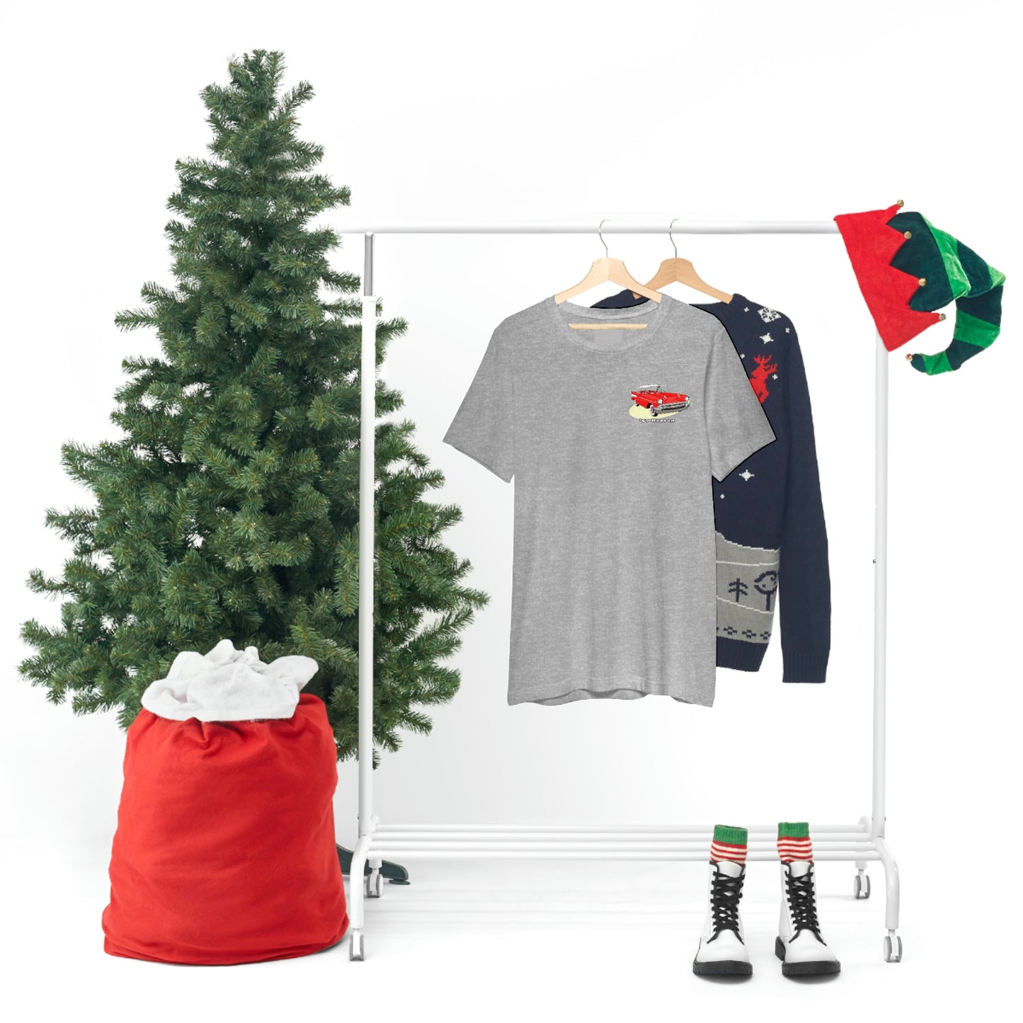 Red 57 Glimpse Heaven - Unisex Jersey Short Sleeve Tee - Front and Back Design