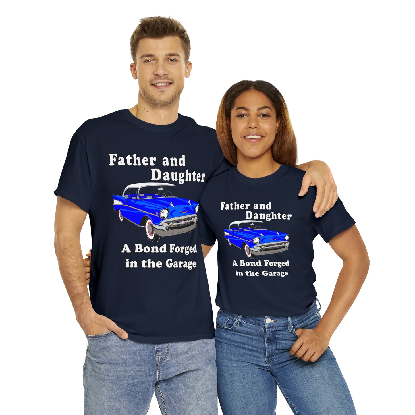 57 Father Daughter Bonding - Dark Unisex Heavy Cotton Tee